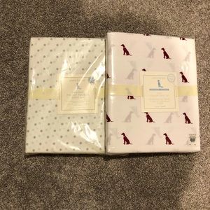 NWT Pottery Barn Kids fitted crib sheets